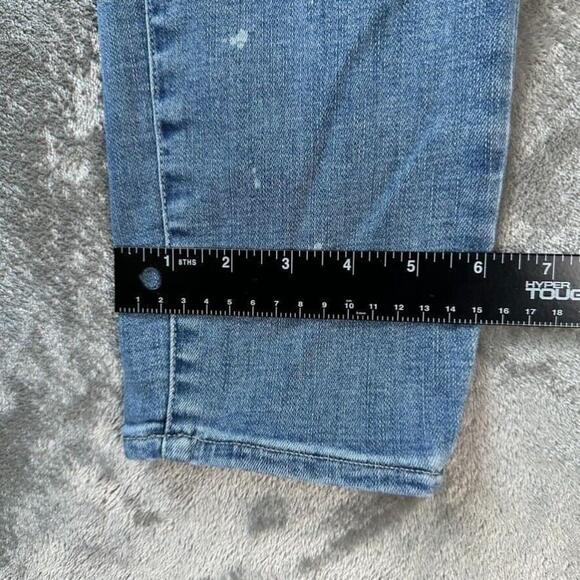 NYDJ Jeans Womens 12 LiftxTuck Technology Button Fly Ami Skinny Distressed Denim - Picture 12 of 13